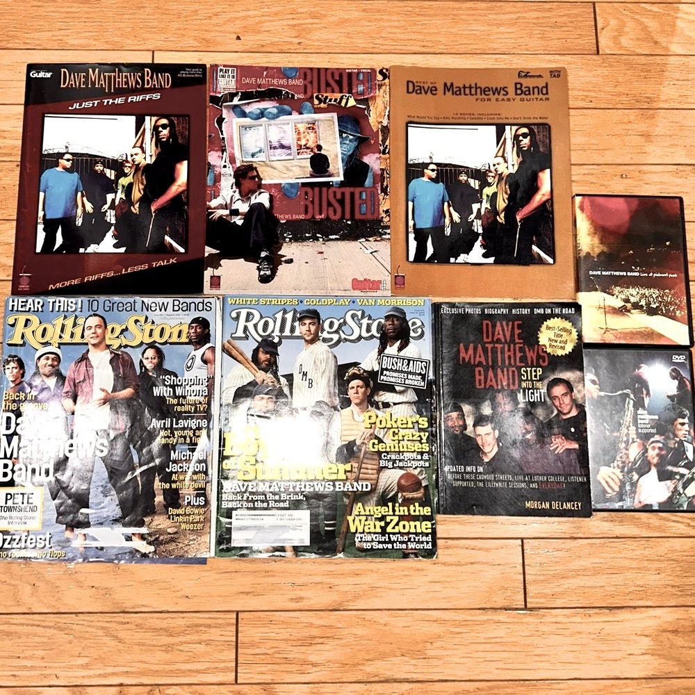 Dave Matthews Band guitar tab, and others